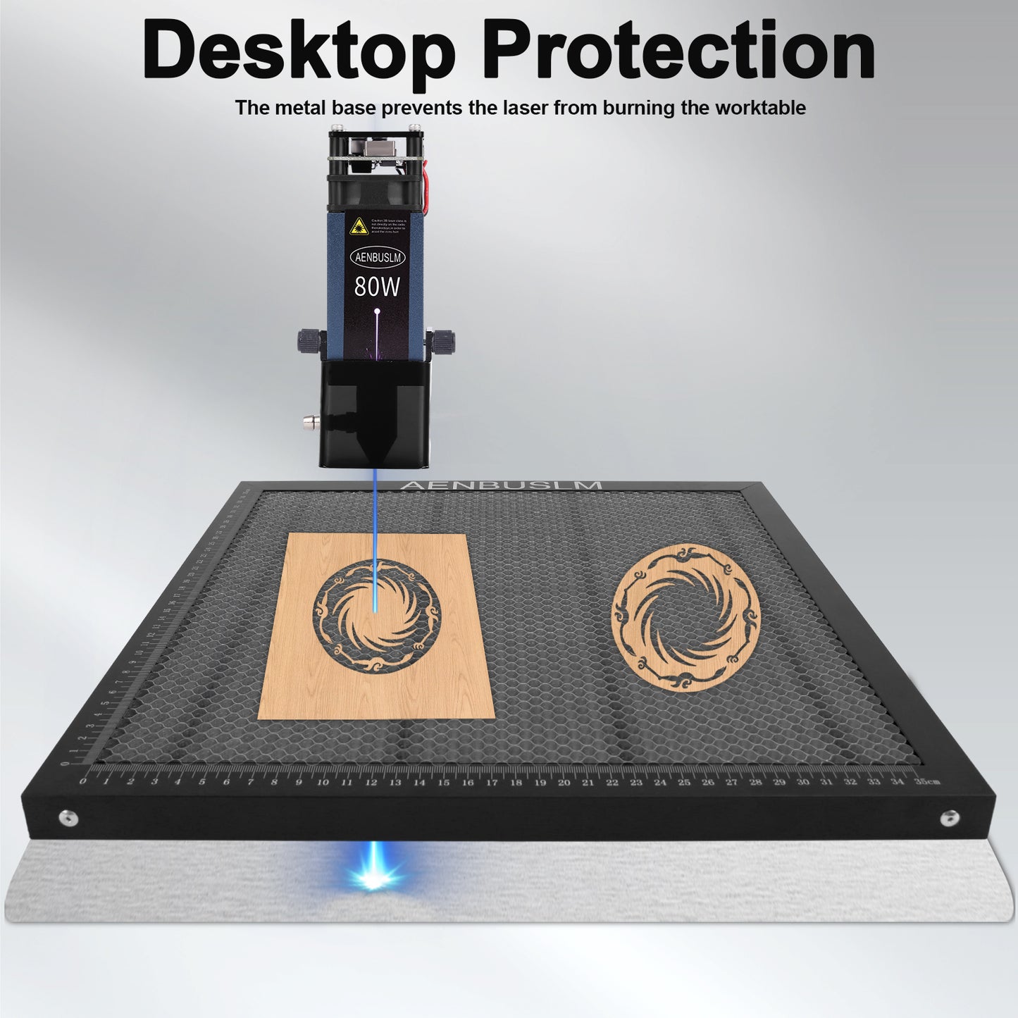 AENBUSLM Honeycomb Laser Bed 300mm x 300mm / 400mm x 400mm / 500mm x 500mm Steel Honeycomb Cutting Mat for Laser Engraver Cutter Tray, Honeycomb Working Table Size 11.8" x 11.8"