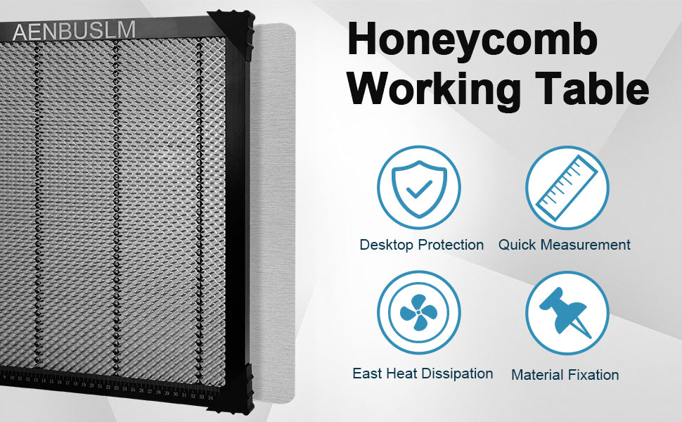 AENBUSLM Honeycomb Laser Bed 300mm x 300mm / 400mm x 400mm / 500mm x 500mm Steel Honeycomb Cutting Mat for Laser Engraver Cutter Tray, Honeycomb Working Table Size 11.8" x 11.8"