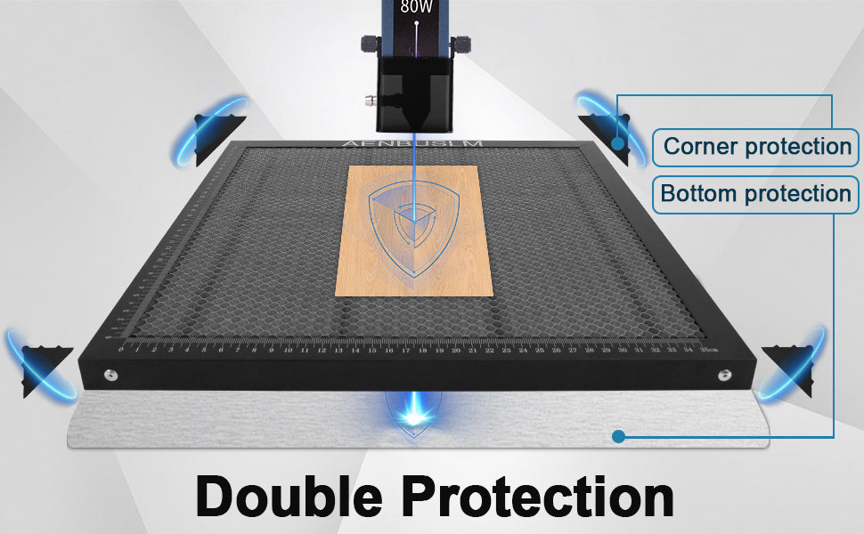 AENBUSLM Honeycomb Laser Bed 300mm x 300mm / 400mm x 400mm / 500mm x 500mm Steel Honeycomb Cutting Mat for Laser Engraver Cutter Tray, Honeycomb Working Table Size 11.8" x 11.8"