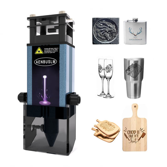AENBUSLM Laser Engraving Cutting Module with Air Assist,5.5W Output Power, Built-in FAC, Compressed Spot CNC Carving DIY Laser Master for Laser Cutter Laser Engraver Machine - Class 4