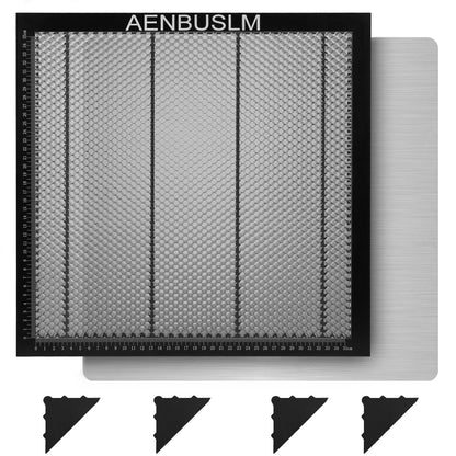 AENBUSLM Honeycomb Laser Bed 300mm x 300mm / 400mm x 400mm / 500mm x 500mm Steel Honeycomb Cutting Mat for Laser Engraver Cutter Tray, Honeycomb Working Table Size 11.8" x 11.8"