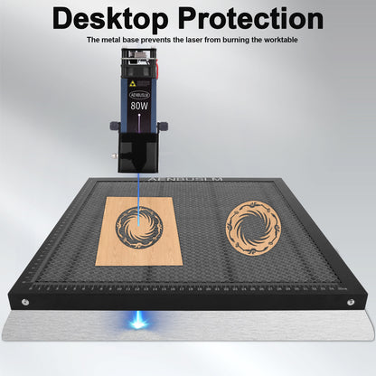 AENBUSLM Honeycomb Laser Bed 300mm x 300mm / 400mm x 400mm / 500mm x 500mm Steel Honeycomb Cutting Mat for Laser Engraver Cutter Tray, Honeycomb Working Table Size 11.8" x 11.8"