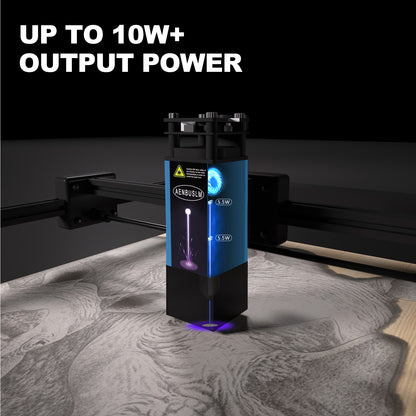 AENBUSLM T1-CX10W Laser Engraver Machine,0.06mm High Precision Laser Engraving Machine 10W Laser Cutter and Engraver Machine for Wood Metal Acrylic Leather
