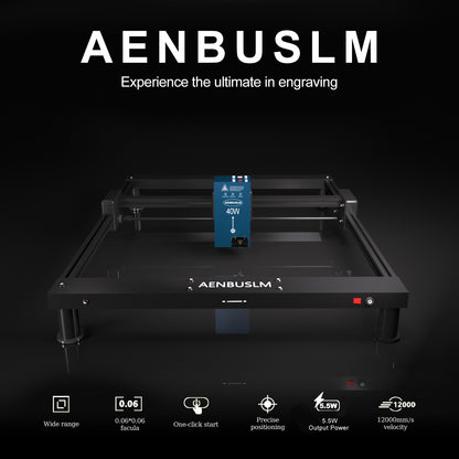 AENBUSLM Laser Engraving Machine,40W Laser Module Built-in Air Pump 5.5W(5500mW) Output Power,Laser Cutting Engraving Tool Engraving Machine for Wood Metal Aluminum Glass Leather