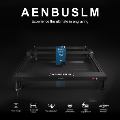 AENBUSLM T1-80WPOR Laser Engraving Machine,80W Laser Module Built-in Air Pump 10W(10000mW) Output Power,Laser Cutting Engraving Tool Engraving Machine for Wood Metal Aluminum Glass Leather