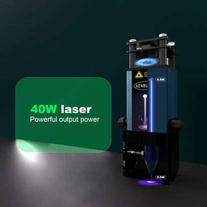 AENBUSLM Laser Engraving Cutting Module with Air Assist,5.5W Output Power, Built-in FAC, Compressed Spot CNC Carving DIY Laser Master for Laser Cutter Laser Engraver Machine - Class 4