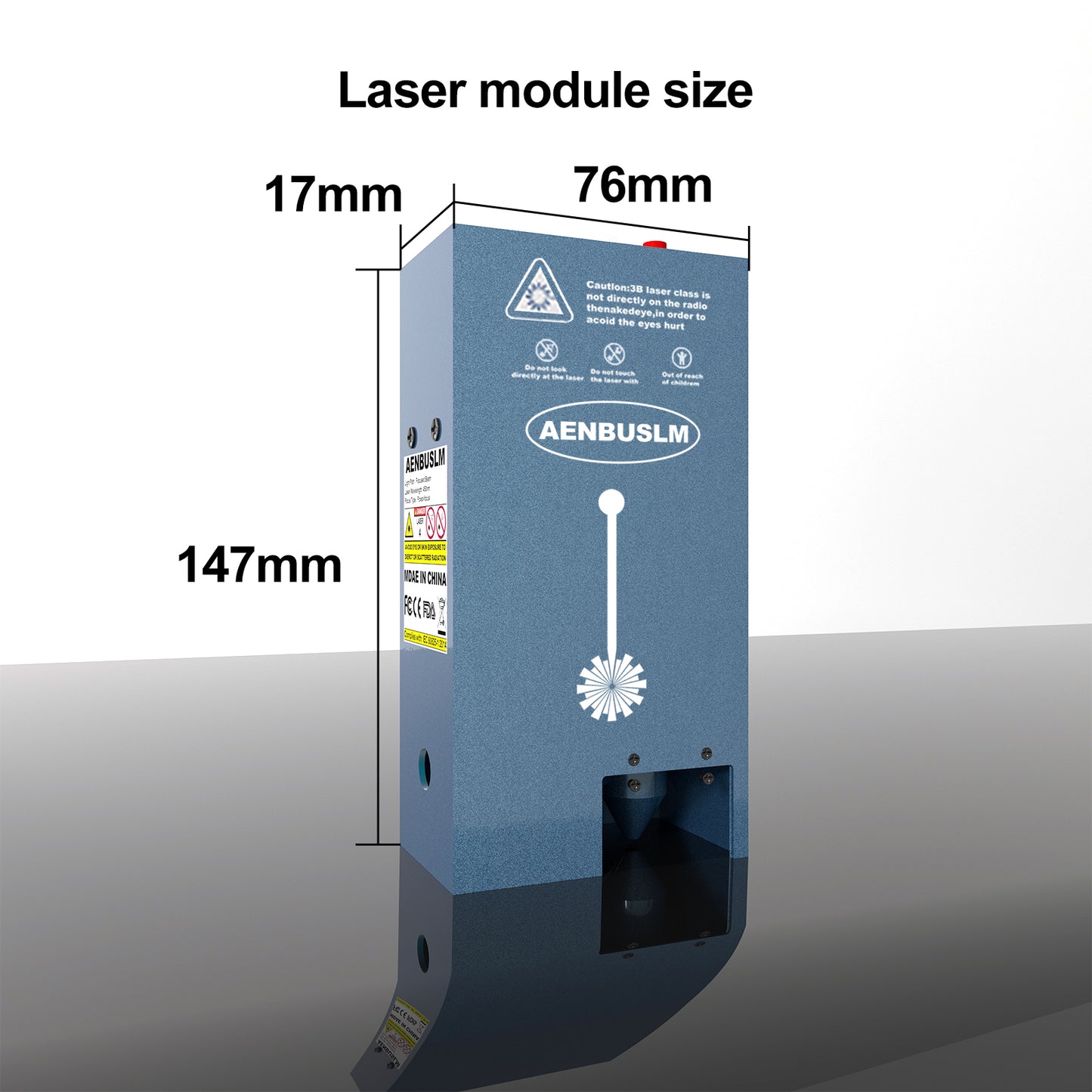 AENBUSLM Laser Engraving Cutting Module with Built-in Air Assist, 20W Output Power,Built-in FAC,Compressed Spot CNC Carving DIY Laser Master for Laser Cutter Laser Engraver Machine - Class 4