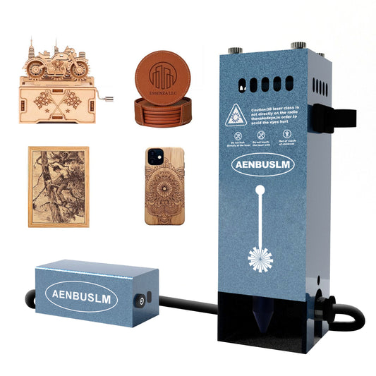 AENBUSLM Laser Module with Air Assit for Laser Cutter & Laser Engraver Machine,20W Output Power,Built in FAC,Ultra-Fine Compressed Spot CNC Carving DIY Laser Master - Class 4
