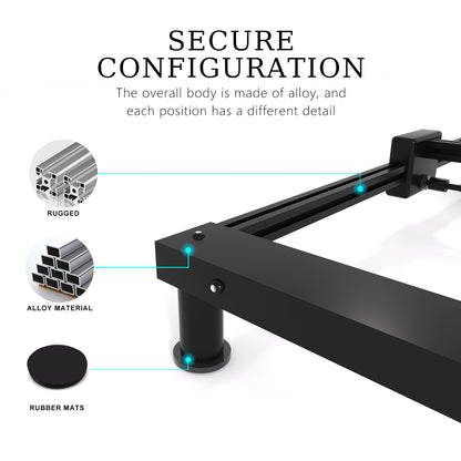 AENBUSLM T1-CX10W Laser Engraver Machine,0.06mm High Precision Laser Engraving Machine 10W Laser Cutter and Engraver Machine for Wood Metal Acrylic Leather