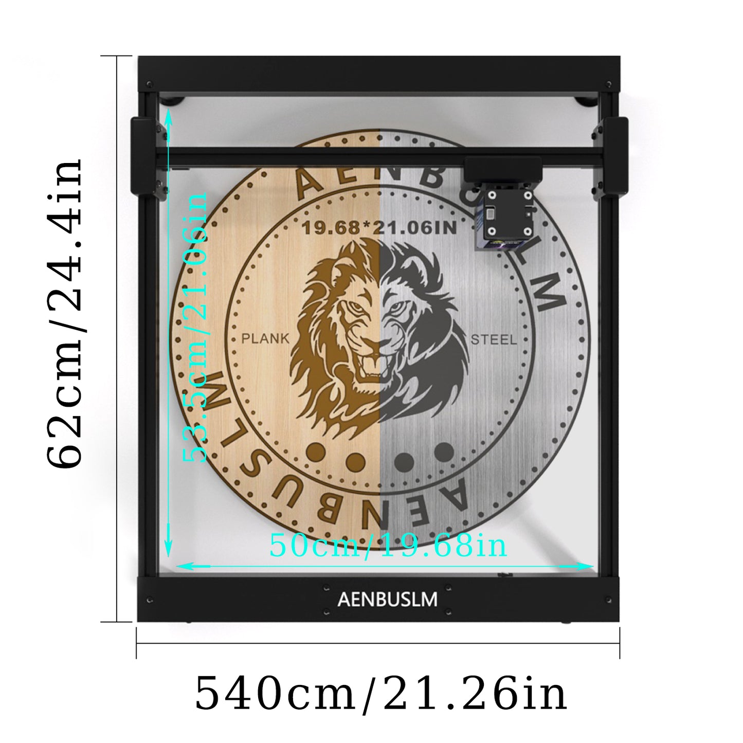 AENBUSLM T1-CX10W Laser Engraver Machine,0.06mm High Precision Laser Engraving Machine 10W Laser Cutter and Engraver Machine for Wood Metal Acrylic Leather
