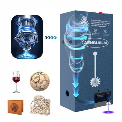 Laser Engraving Cutting Module with Built-in Air Assist, 10W Output Power,Built-in FAC,Compressed Spot CNC Carving DIY Laser Master for Laser Cutter Laser Engraver Machine - Class 4