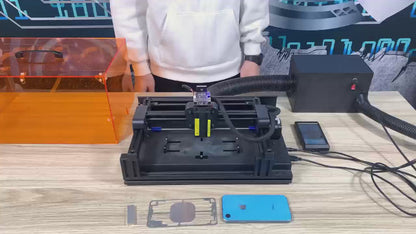V9 Laser Machine for iPhone 8-16 Series Back Glass Replacement, Cell Phone Repair Laser Safely, Auto-Focus Laser Seperator Engraving Machine with Air Filter and Phone Repair Tools